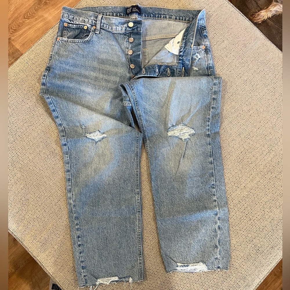 GAP Button Fly Crop Jeans